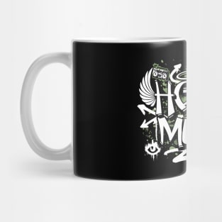 HOUSE MUSIC  - Graffiti Steez (Army Green/White) Mug